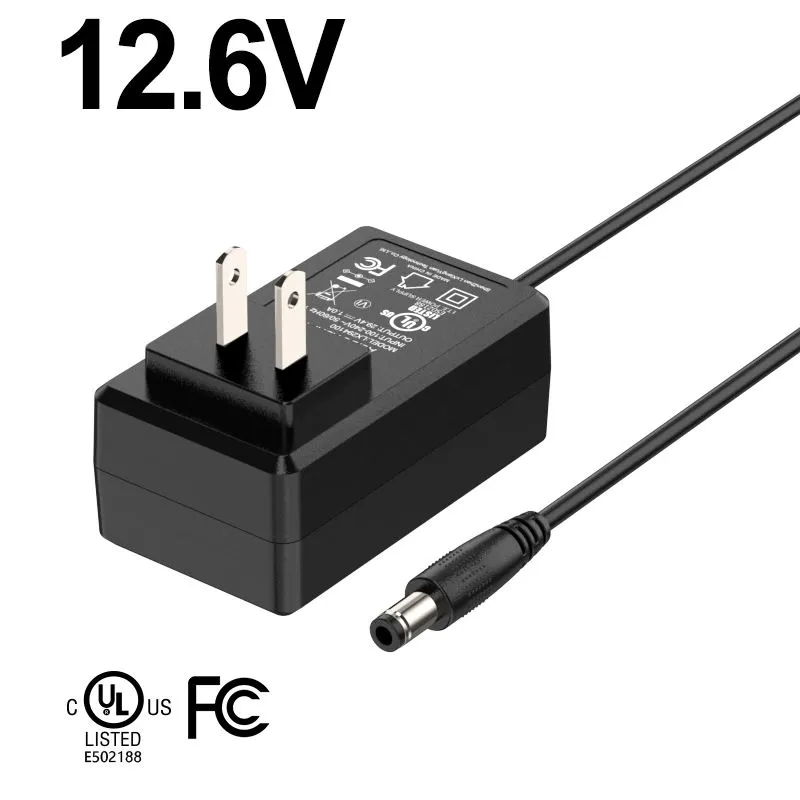 12.6v 2A 벽걸이형 전기 스쿠터 전원 공급 장치 어댑터