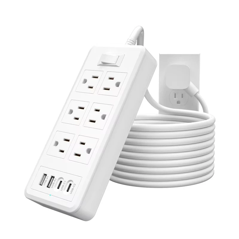 콘센트 6개 USB 포트 4개 미국 전원 스트립