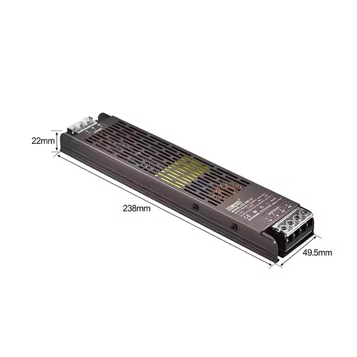 초박형 또는 슬림형 100W 12V/24V 단일 출력 스위칭 전원 공급 장치
